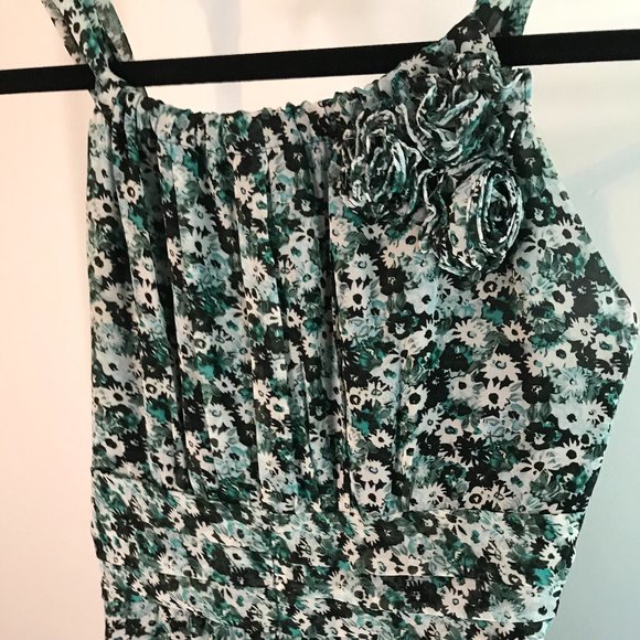 Green Floral Dress - Picture 4 of 4